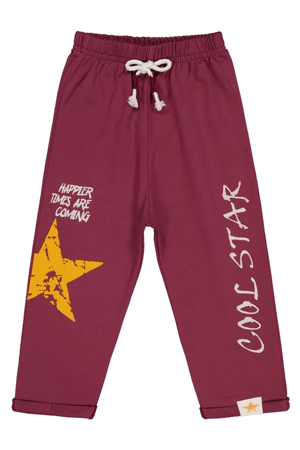 Bas de survêtement garçon bordeaux 2-5 ans - Lot