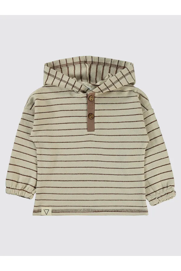 Sweat-shirt garçon 2-5 ans couleur pierre - Lot