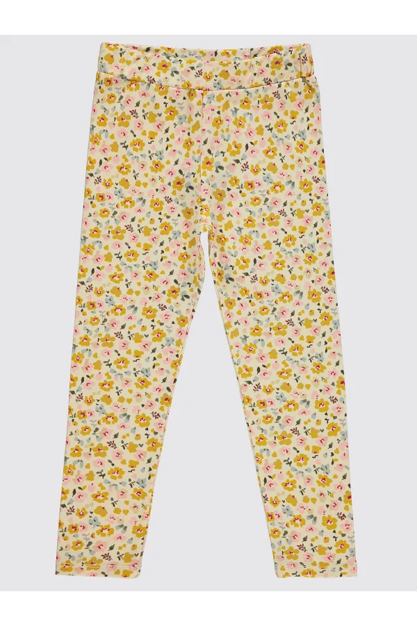 Collants pour filles de 6 à 9 ans, couleur craie - Lot