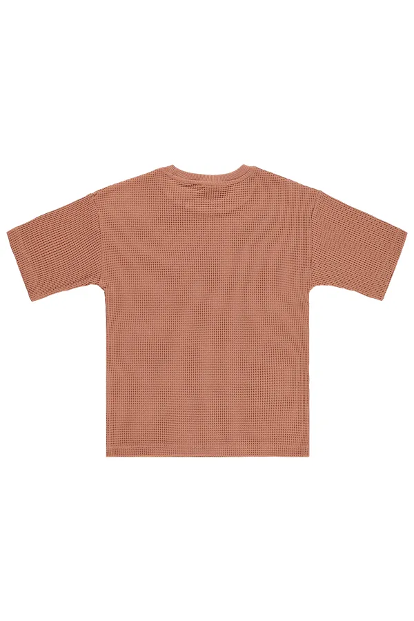 T-shirt garçon, 10-13 ans, saumon foncé - Lot T-shirt garçon, 10-13 ans, saumon foncé - Lot