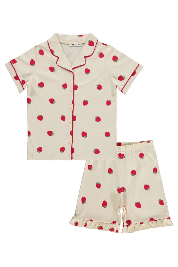Kız Çocuk Pijama Takımı 10-13 Yaş FilDişi - Paket