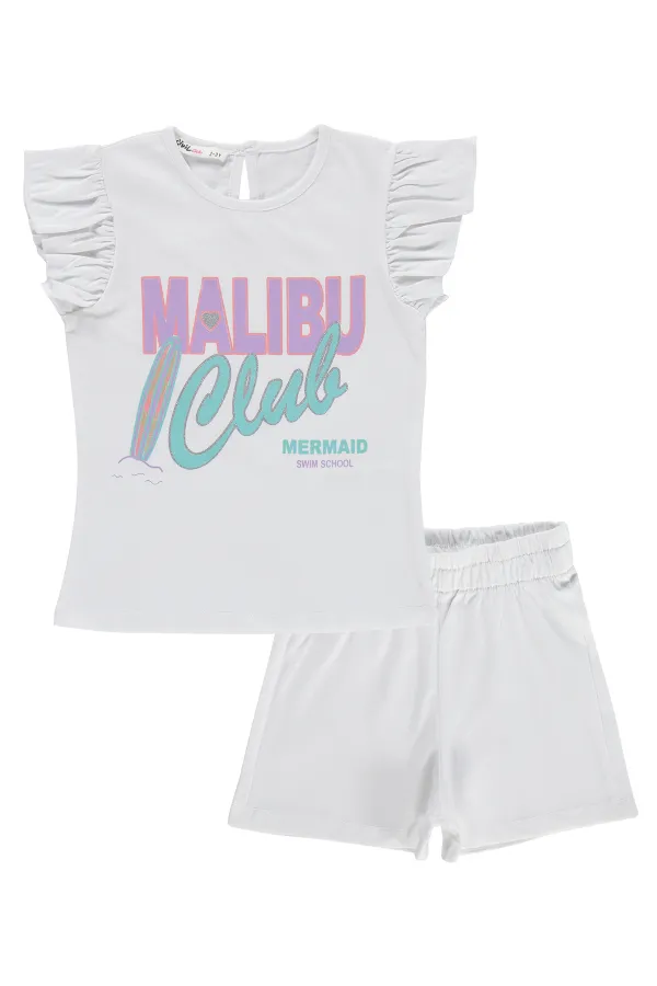 Ensemble pour fille de 2 à 5 ans, blanc cassé - Emballage