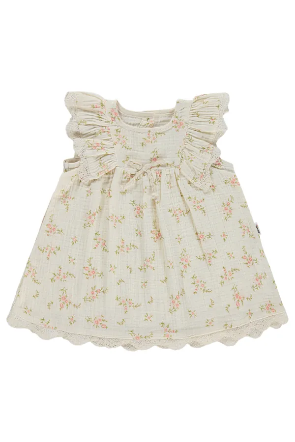 Bebek Jile ve Elbise 0-24 Ay Krem - Paket