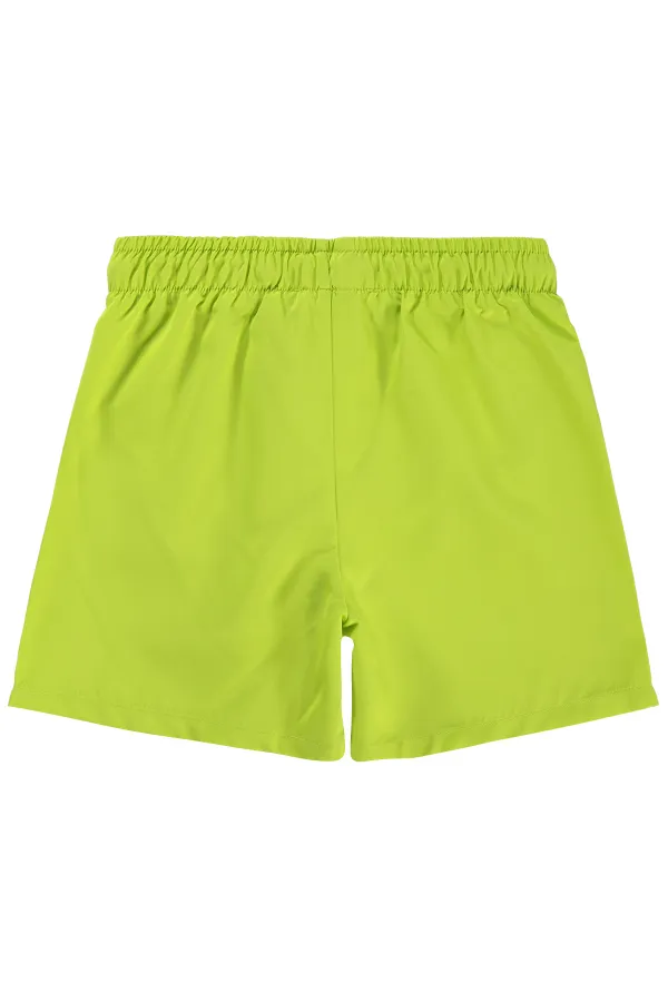 Short de bain garçon, 6-9 ans, vert citron - Lot