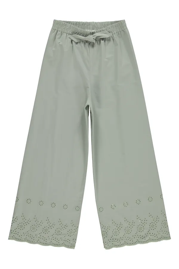 Kız Çocuk Pantolon 10-13 Yaş Çağla Yeşili - Paket