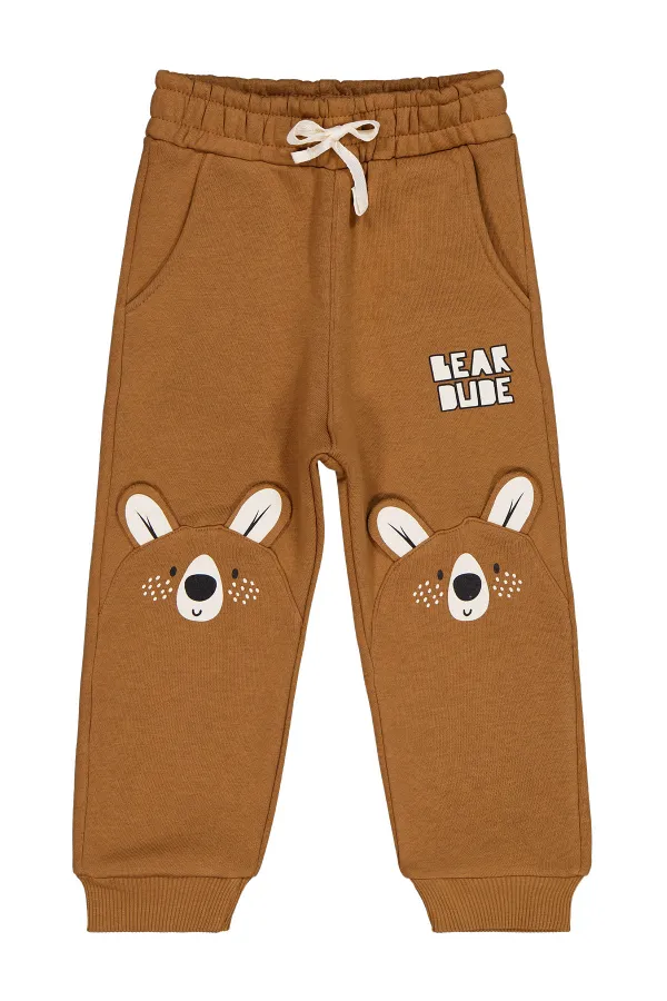 Erkek Çocuk Eşofman Altı 2-5 Yaş Camel - Paket