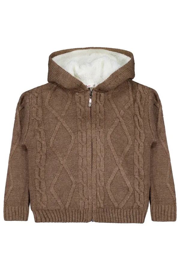 Gilet garçon 2-5 ans en vison chiné - Emballage