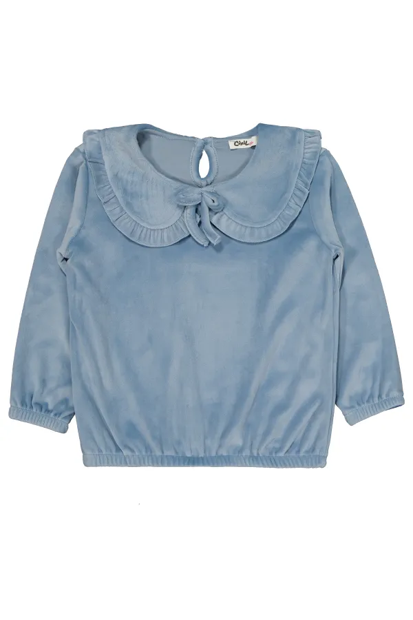 Ensemble de survêtement bleu pour filles de 2 à 5 ans - Emballage