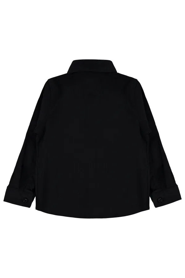 Boys' Shirt, Ages 10-13, Black - Pack