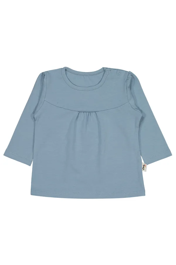 Bebek Sweatshirt 0-24 Ay Bebe Mavi - Paket