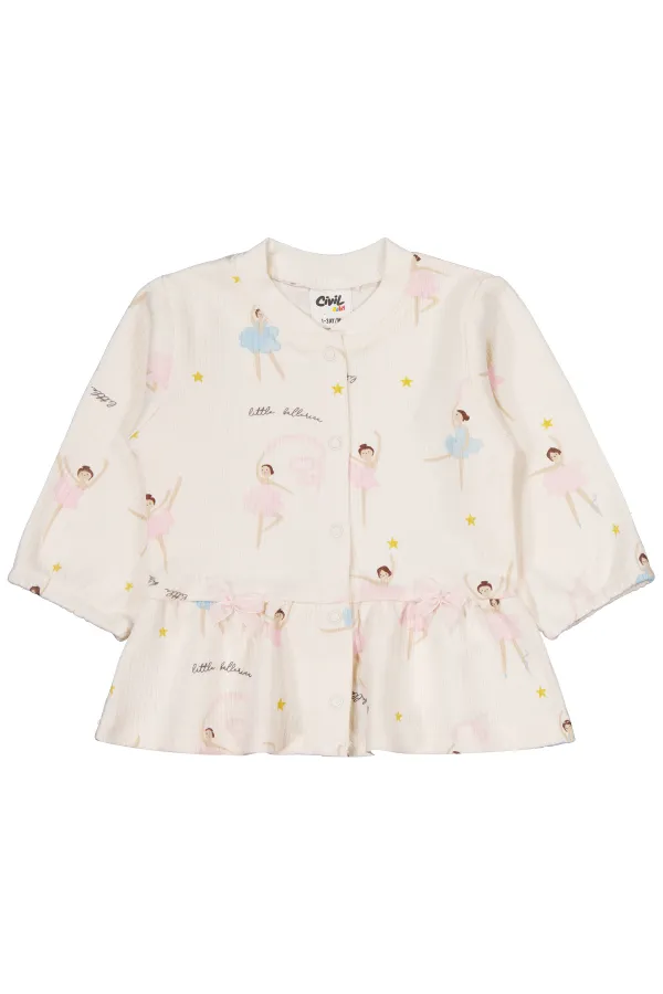 Bebek Pijama Takımı 0-24 Ay Ekru - Paket