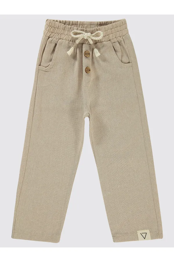 Boy Trousers 2-5 Years Old Stone Color - Pack