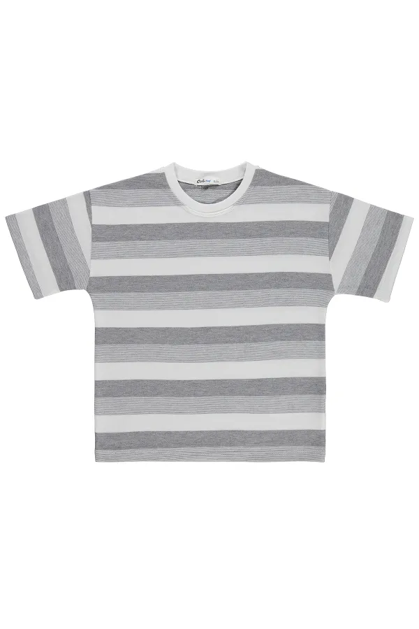 Boys' T-Shirt, Ages 6-9, Grey - Pack