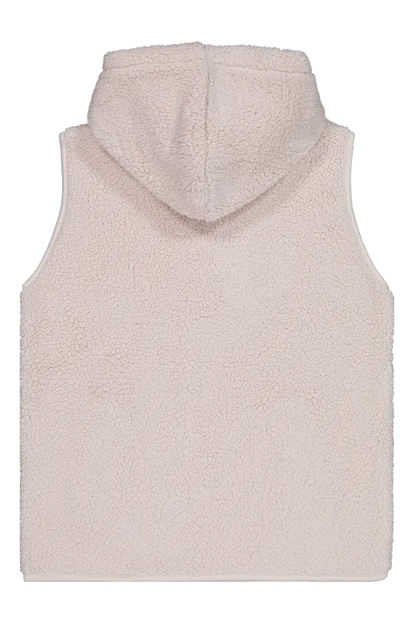 Gilet pour fille 10-13 ans, couleur pierre - Emballage