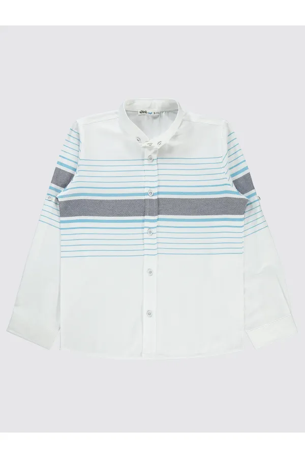 Erkek Çocuk Gömlek 10-13 Yaş Gri - Paket