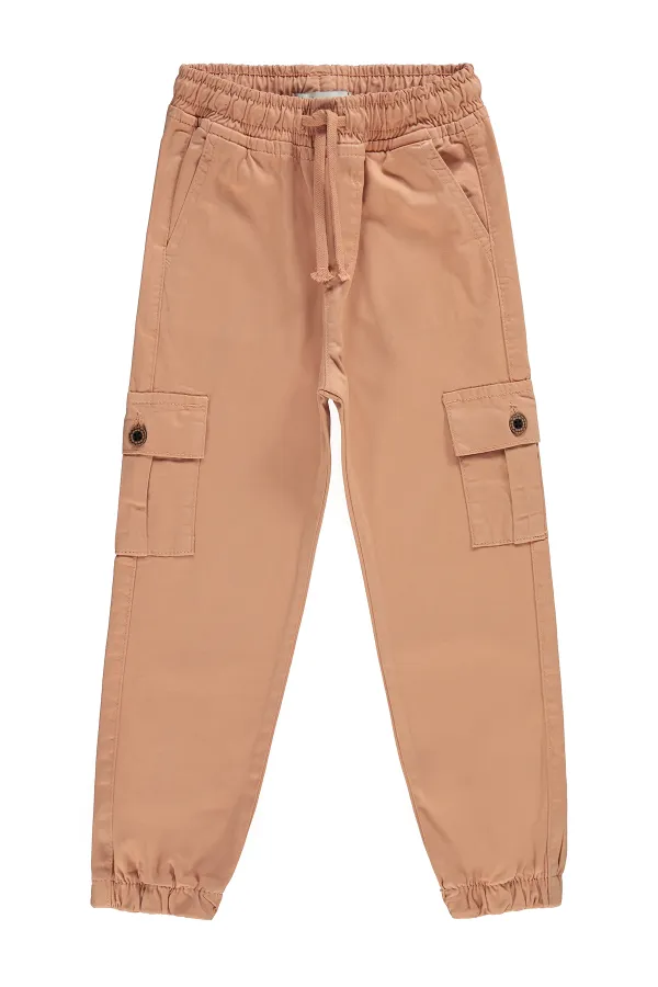 Pantalon pour fille de 6 à 9 ans, couleur argile italienne - Emballage