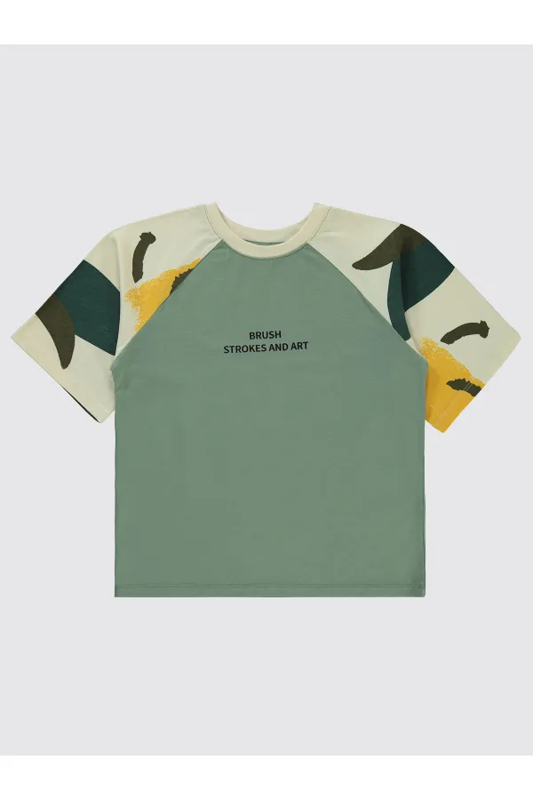 Boys T-Shirt 10-13 Years Soft Khaki - Package Boys T-Shirt 10-13 Years Soft Khaki - Package