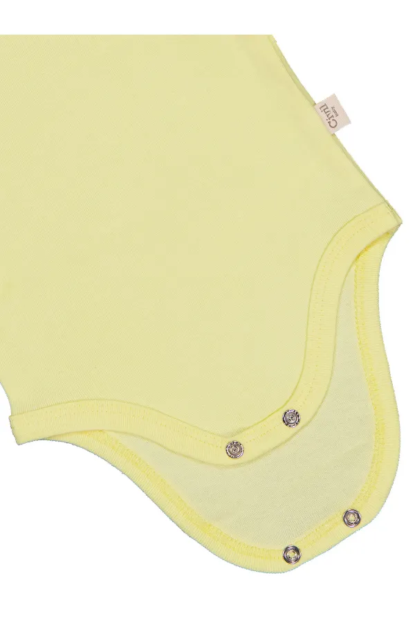 Baby Snap Bodysuit 0-24 Months Yellow - Pack