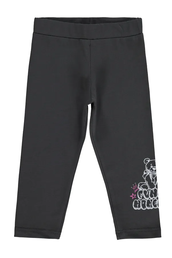 Girls' Leggings, Ages 2-5, Anthracite - Pack Girls' Leggings, Ages 2-5, Anthracite - Pack