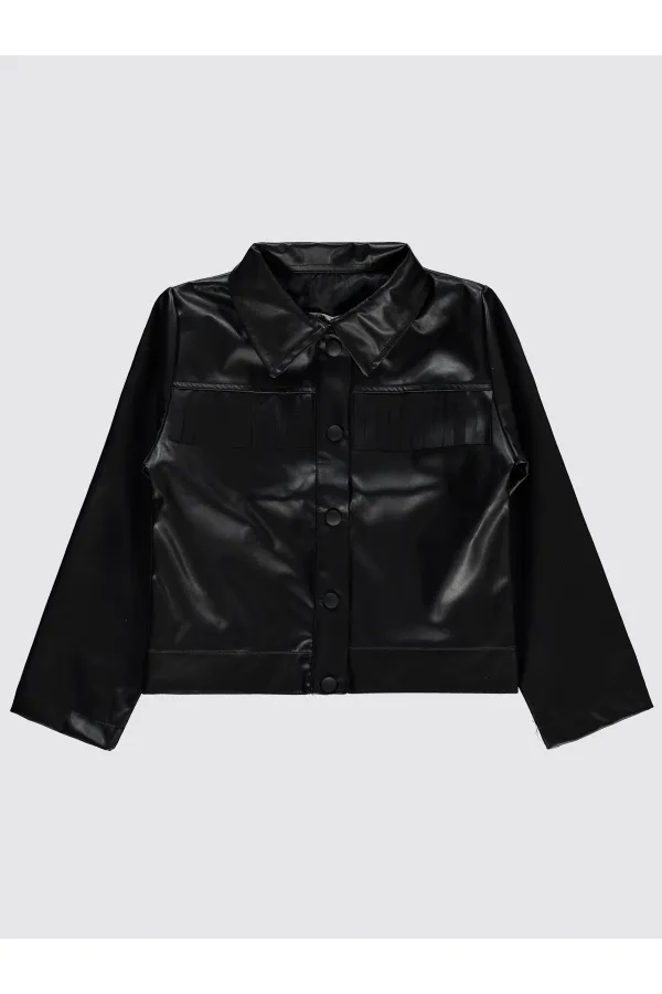 Veste noire pour fille de 6 à 9 ans - Emballage