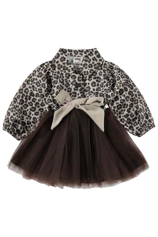 Bebek Jile ve Elbise 0-24 Ay Kahverengi - Paket