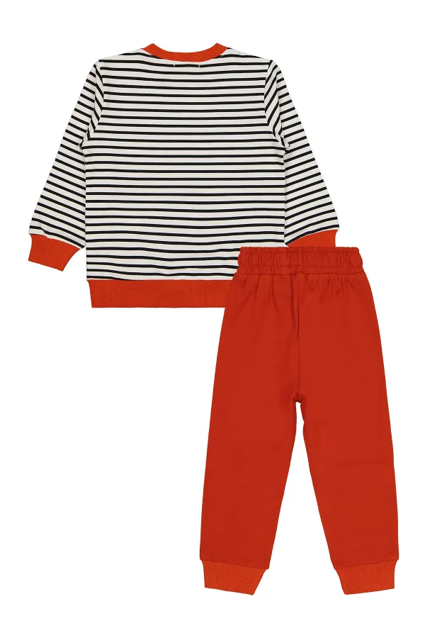 Ensemble de survêtement orange pour garçon de 2 à 5 ans - Emballage