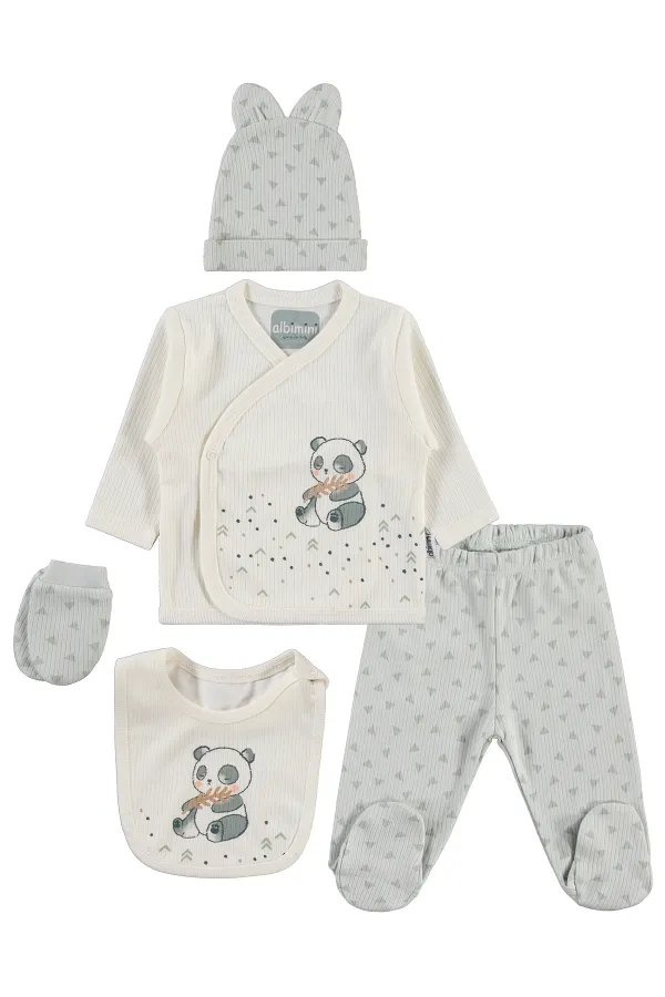 Baby Bodysuit Sets 0-24 Months Green - Package