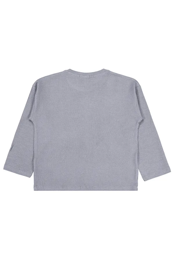 Erkek Çocuk Sweatshirt 2-5 Yaş Gri - Paket