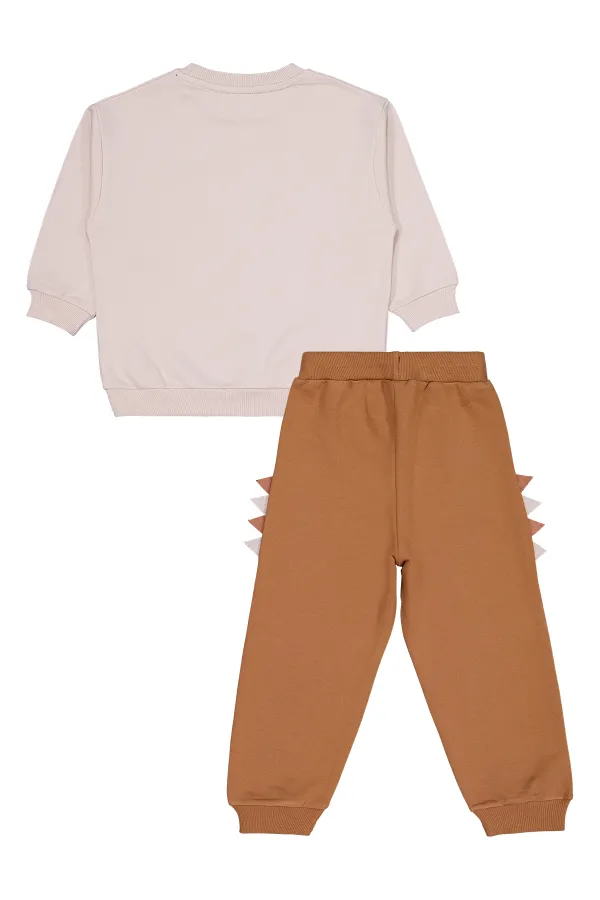 Boys Tracksuit Set for 2-5 Years Old Stone Color - Package