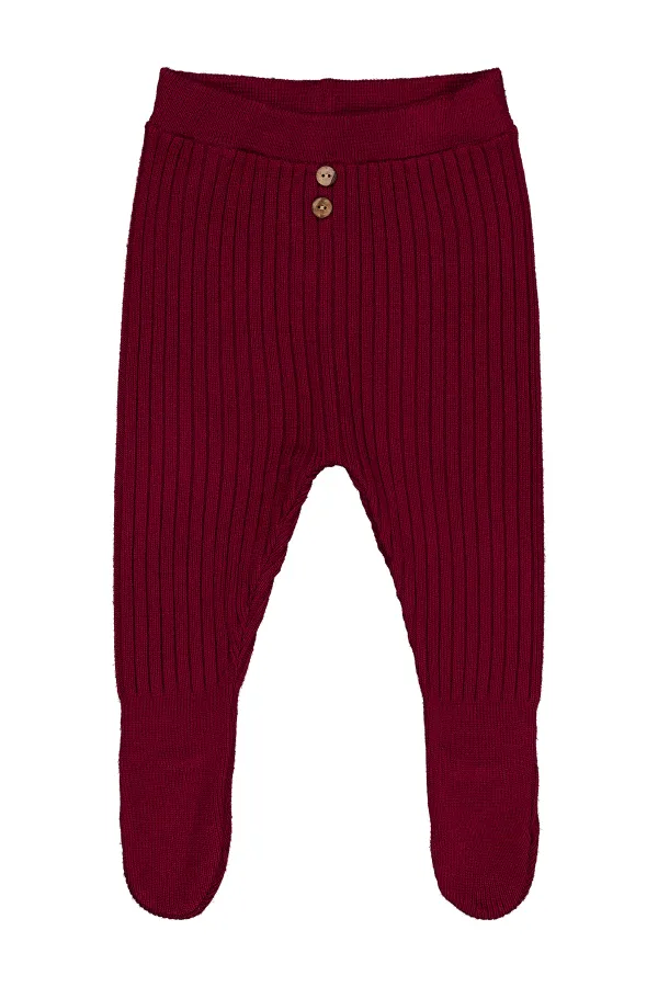 Baby Tracksuit Bottoms 0-24 Months Claret Red - Pack