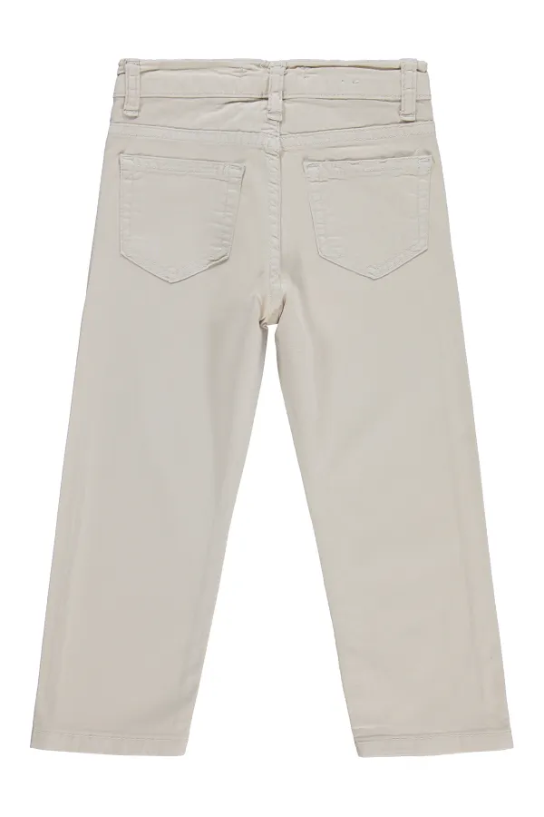 Pantalon garçon, 2-5 ans, couleur pierre foncée - Emballage