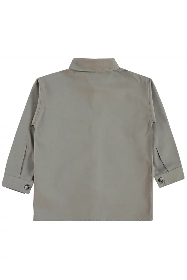 Boys' Shirt Set 6-9 Years Light Grey - Package