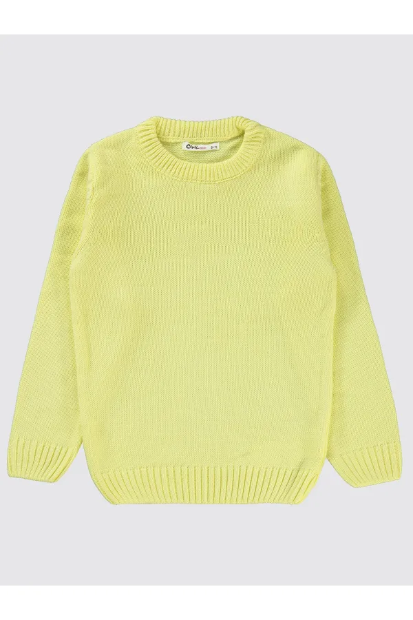 Girl's Sweater 6-9 Years Yellow - Package