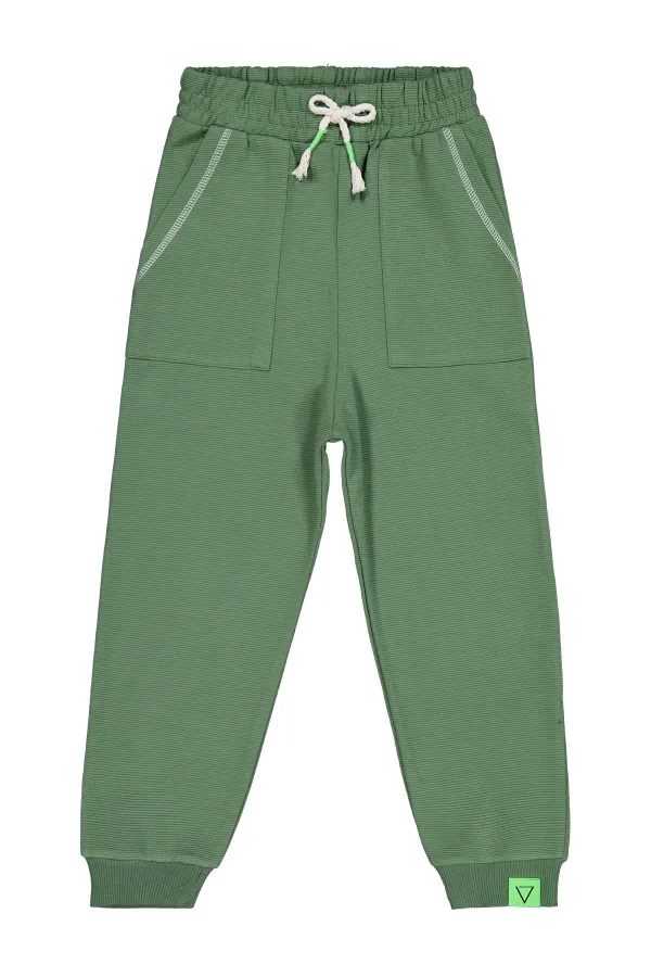 Erkek Çocuk Eşofman Altı 6-9 Yaş Yeşil - Paket