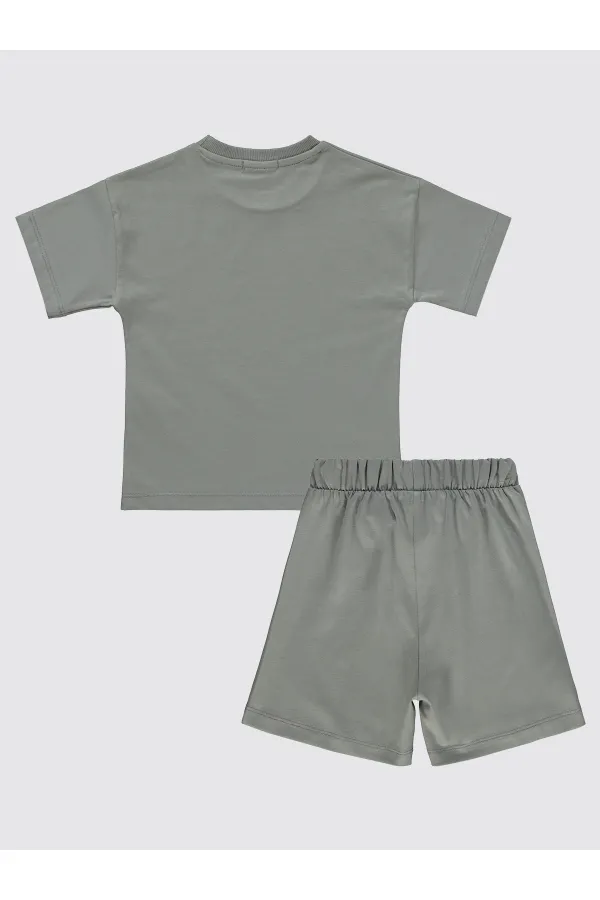 Erkek Çocuk Takım 2-5 Yaş Gri - Paket