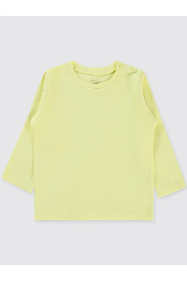 Sweat-shirt bébé jaune 0-24 mois - Lot