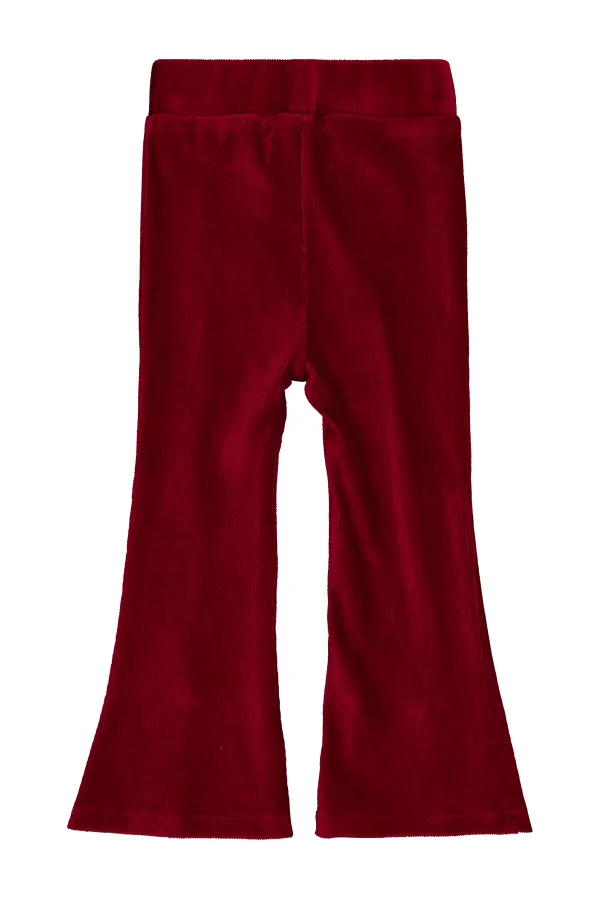 Leggings bordeaux pour fille de 2 à 5 ans - Emballage