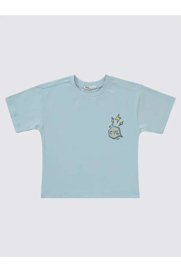 Costume garçon 2-5 ans bleu glacier - Emballage