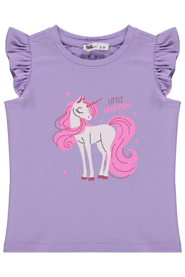 Girls' T-shirt, Ages 2-5, Purple - Pack Girls' T-shirt, Ages 2-5, Purple - Pack