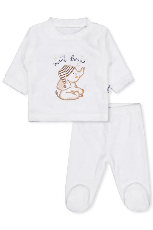 Baby Pajama Set 0-24 Months Ecru - Package