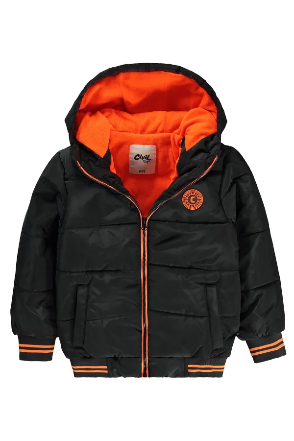 Erkek Çocuk Mont 6-9 Yaş Antrasit - Paket