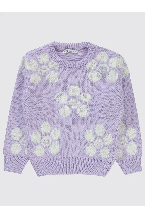 Girl's Sweater 2-5 Years Old Gentle Lavender - Package