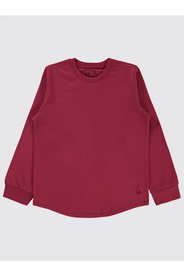 Boys Sweatshirt 6-9 Years Old Burgundy - Package