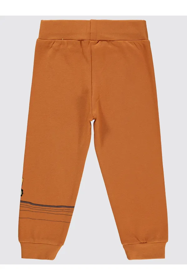 Erkek Çocuk Eşofman Altı 2-5 Yaş Koyu Oranj - Paket