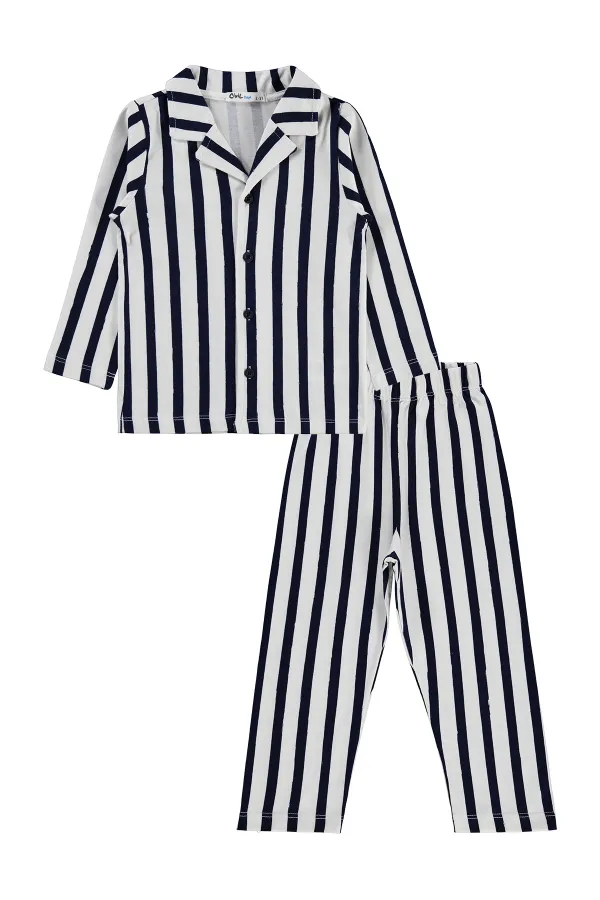 Ensemble pyjama garçon, 2-5 ans, bleu marine - Lot