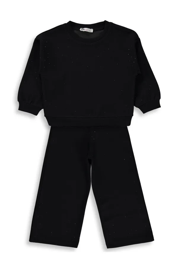 Ensemble de survêtement pour filles, 2-5 ans, noir - Lot
