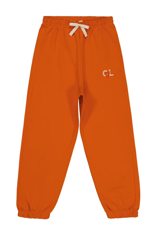 Erkek Çocuk Eşofman Altı 2-5 Yaş Koyu Oranj - Paket