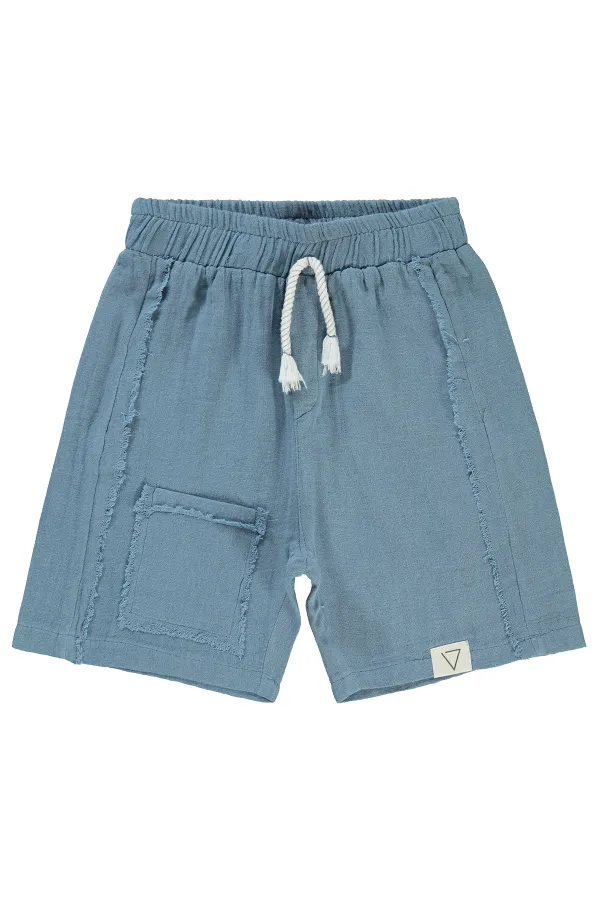 Shorty garçon 6-9 ans indigo - Paquet