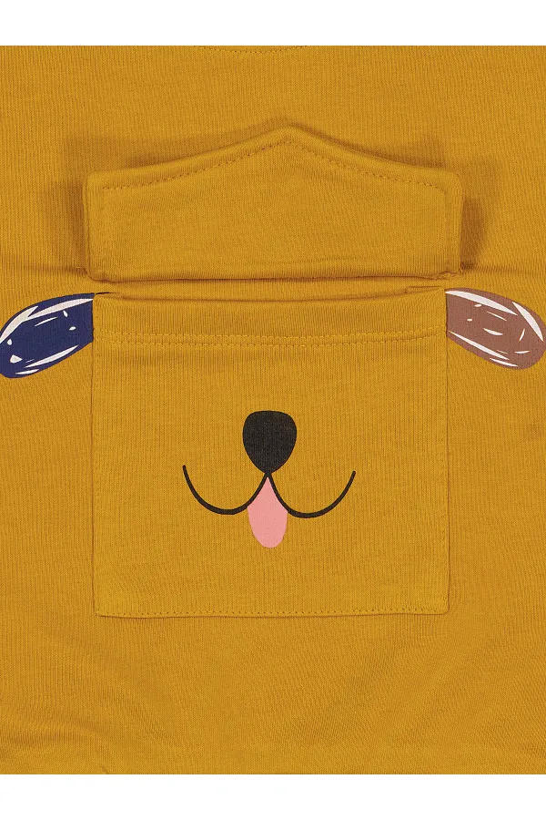 Erkek Çocuk Sweatshirt 2-5 Yaş Soft Hardal - Paket