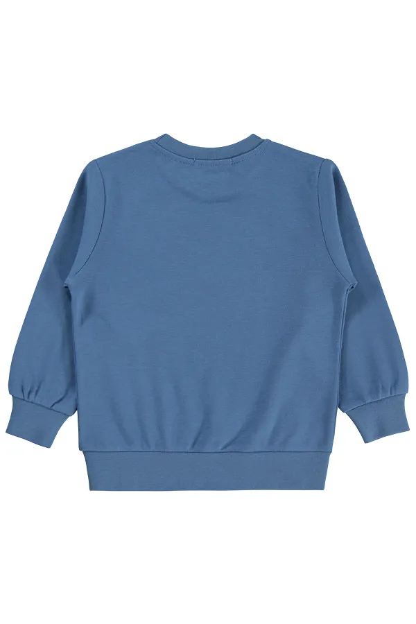 Erkek Çocuk Sweatshirt Km 2-5 Yaş İndigo - Paket